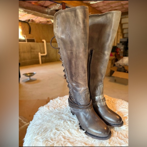 Freebird Tall Brown Leather Boots - Picture 2 of 5